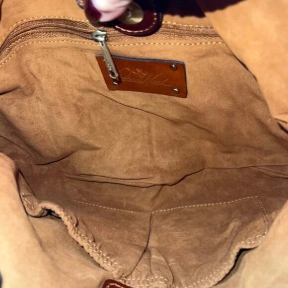 NWT PATRICIA NASH Marti Diamond Crotchet Shoulder Bag APRICOT & TAN BROWN Boho - Picture 12 of 12